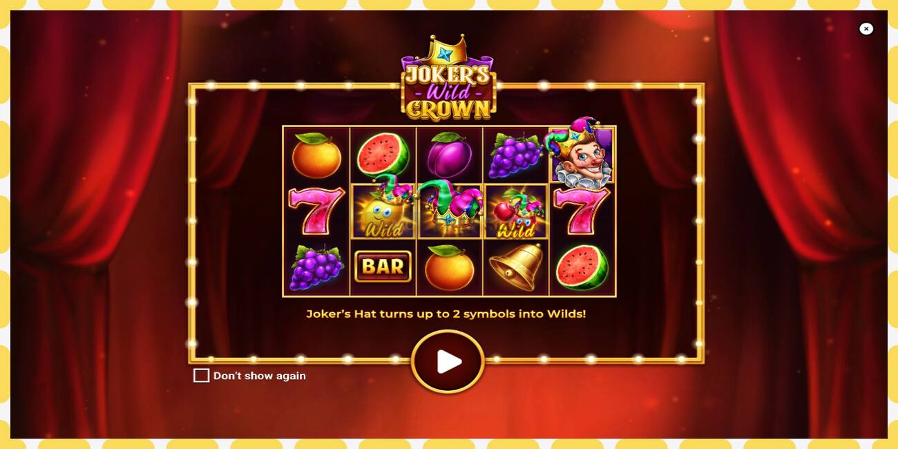 Demo slot Jokers Wild Crown Diamond Treasures free and without registration, picture - 1