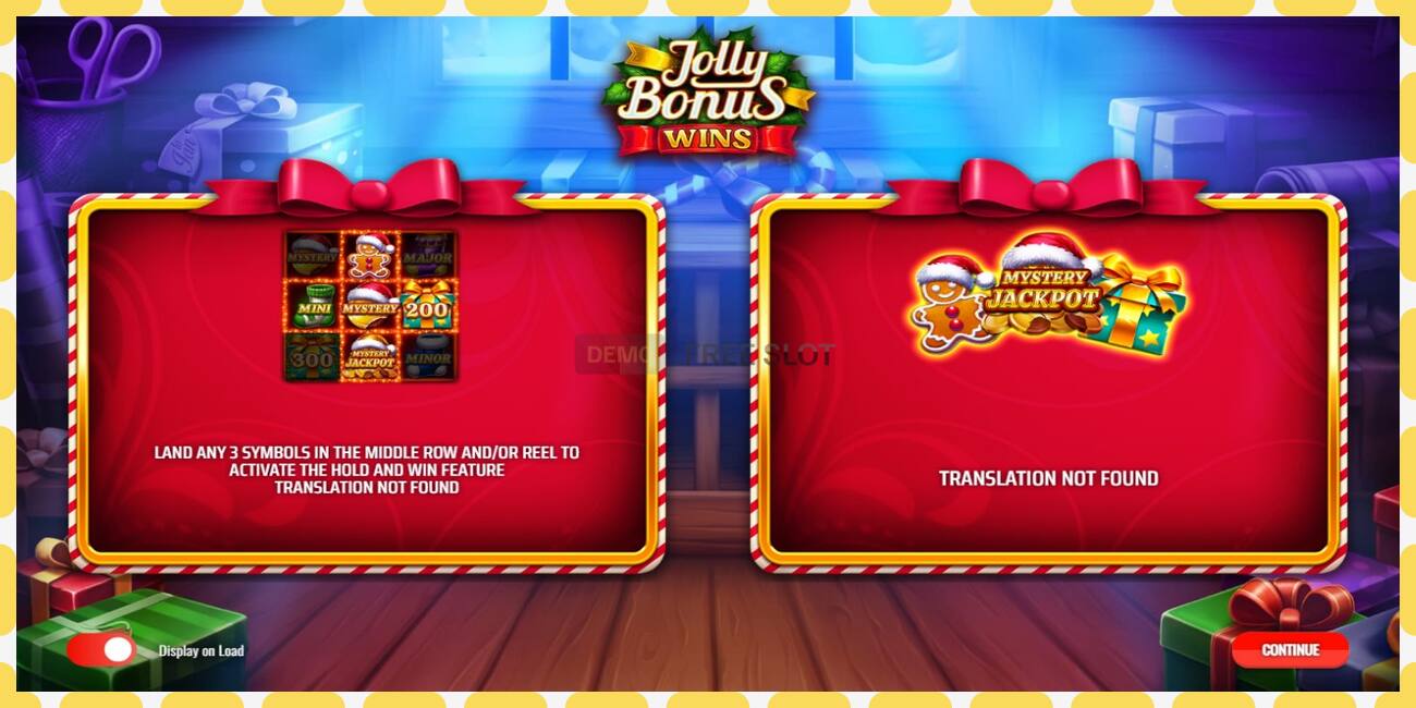 Υποδοχή επίδειξης Jolly Bonus Wins δωρεάν και χωρίς εγγραφή, εικόνα - 1