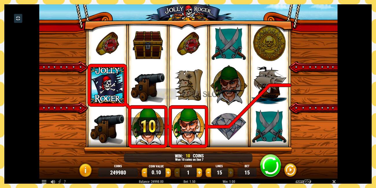 Demo slot Jolly Roger free and without registration, picture - 1