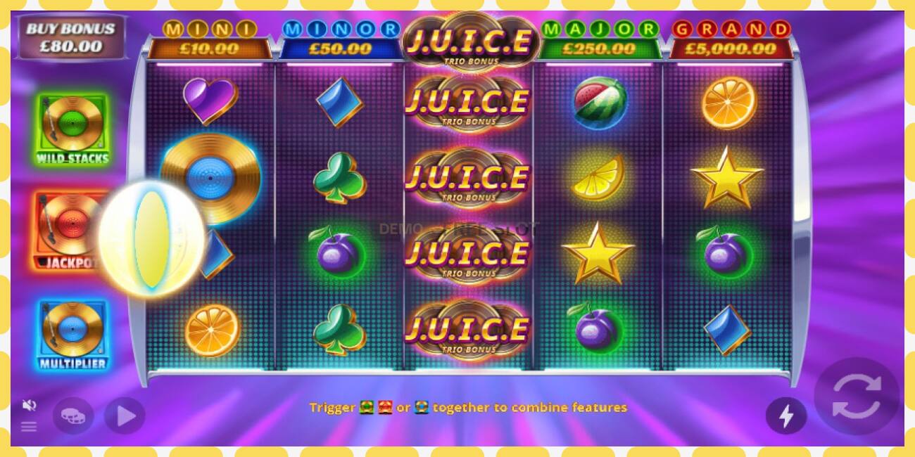 Demo slot J.U.I.C.E. Trio Bonus free and without registration, picture - 1