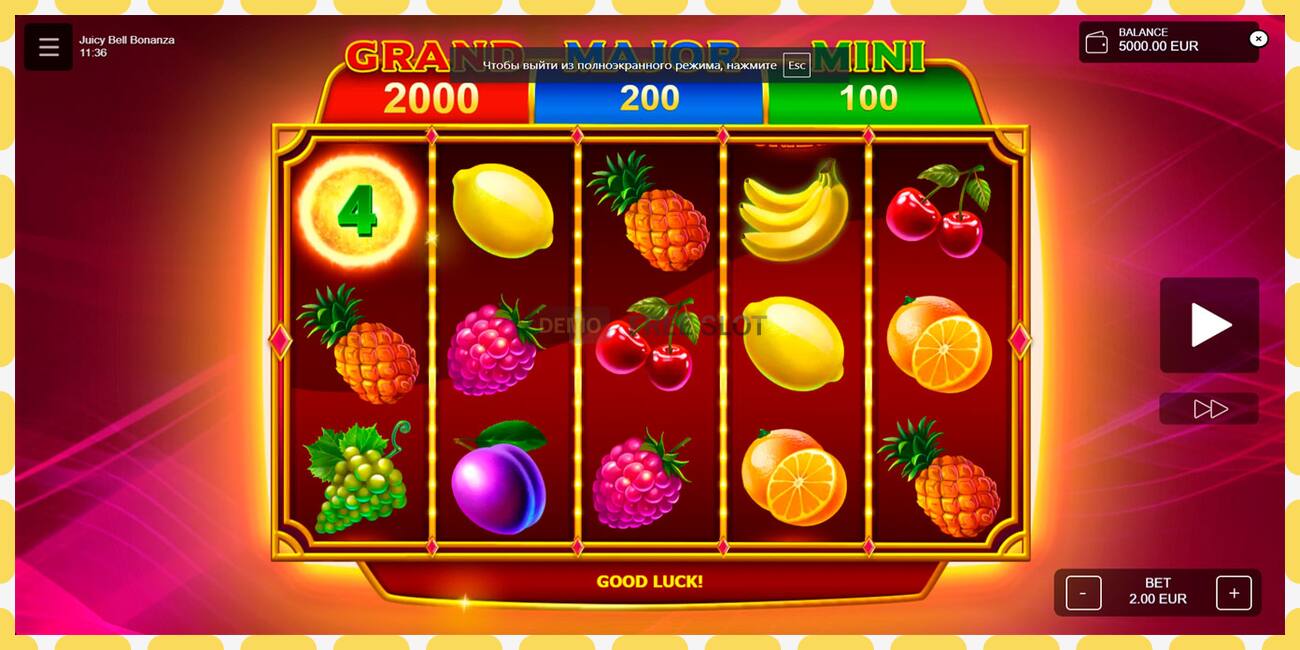 Demo slot Juicy Bell Bonanza free and without registration, picture - 1