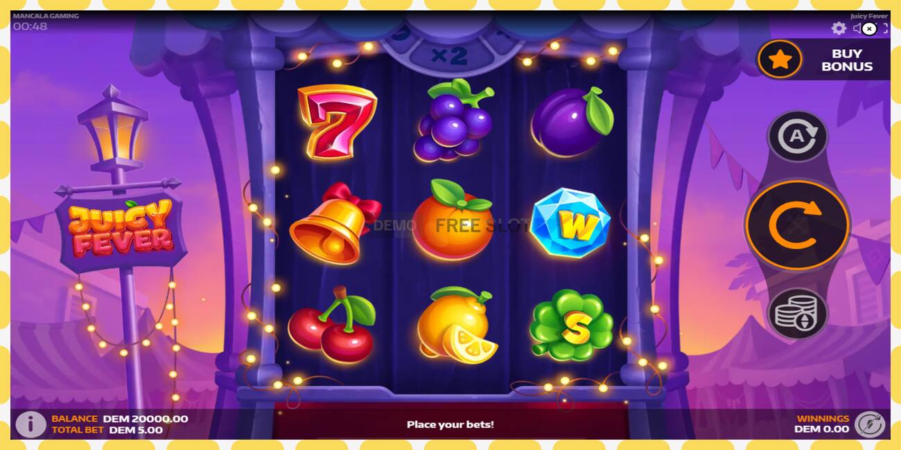 Demo slot Juicy Fever free and without registration, picture - 1