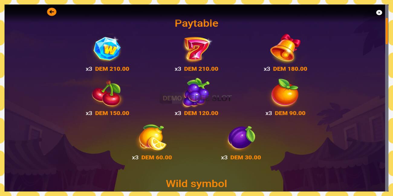 Demo slot Juicy Fever free and without registration, picture - 1