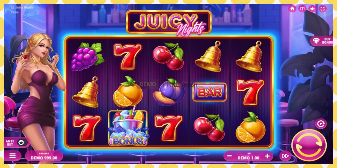 ဒီမိုအထိုင် Juicy Nights အခမဲ့နှင့်မှတ်ပုံတင်ခြင်းမရှိဘဲ, ပုံ - ၁