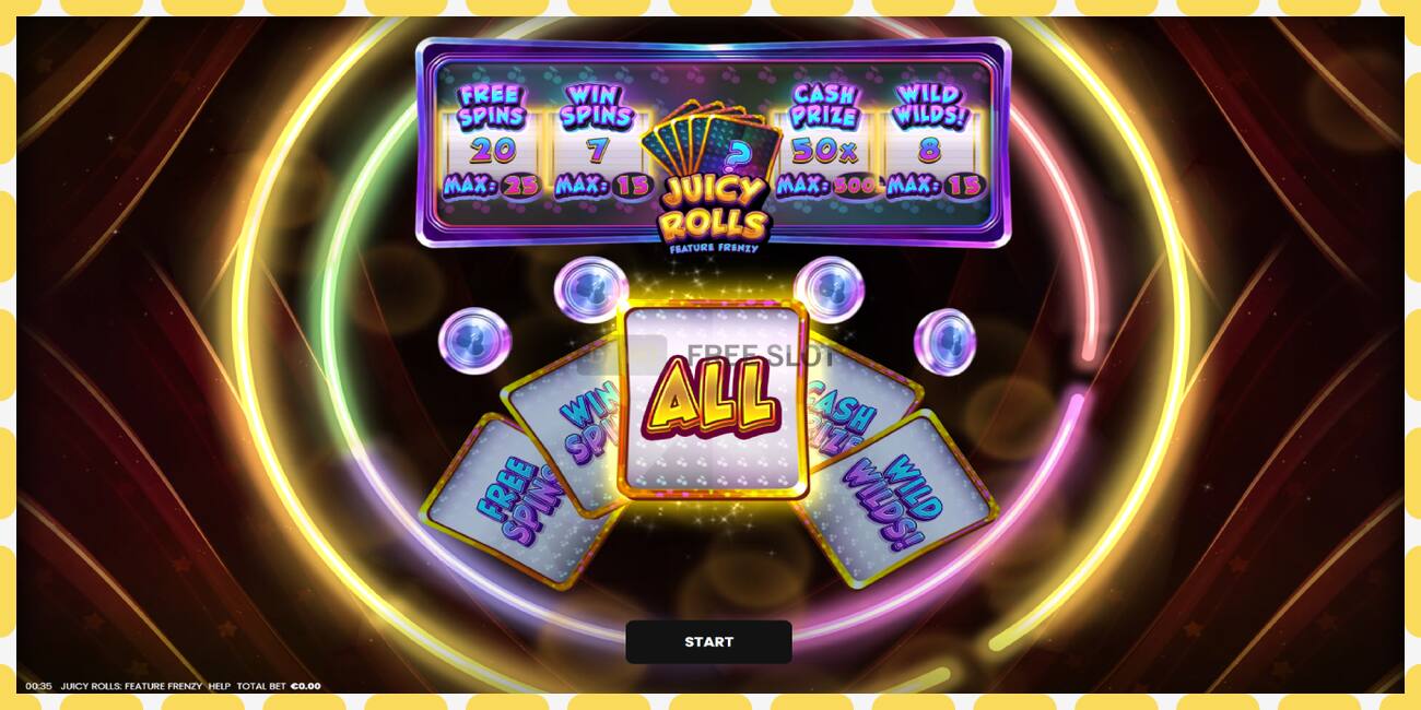 Demo slot Juicy Rolls: Feature Frenzy free and without registration, picture - 1