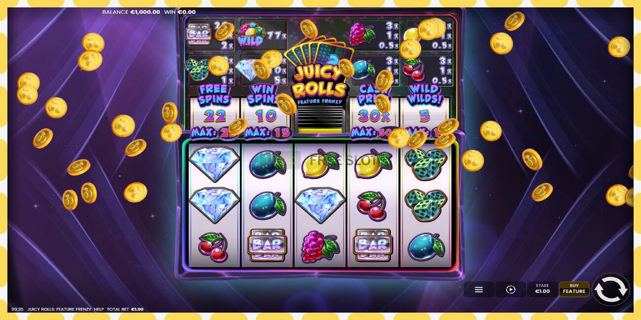 Demo slot Juicy Rolls: Feature Frenzy free and without registration, picture - 1