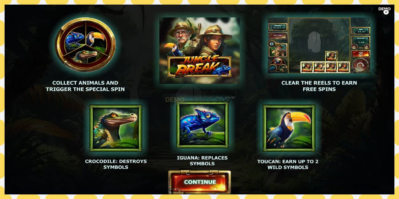 Demo-slot Jungle Break gratis en zonder registratie, afbeelding - 1