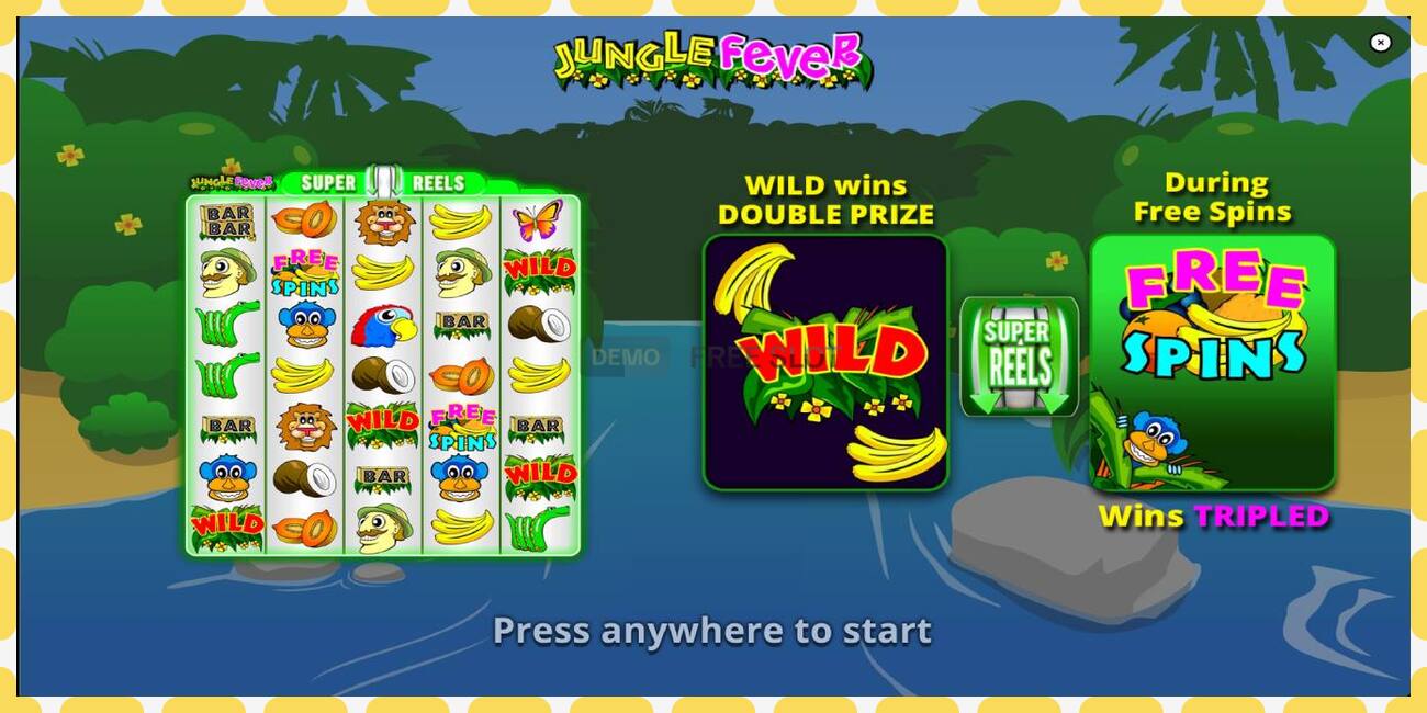 Demo lizdas Jungle Fever Super Reels nemokamai ir be registracijos, paveikslėlį - 1