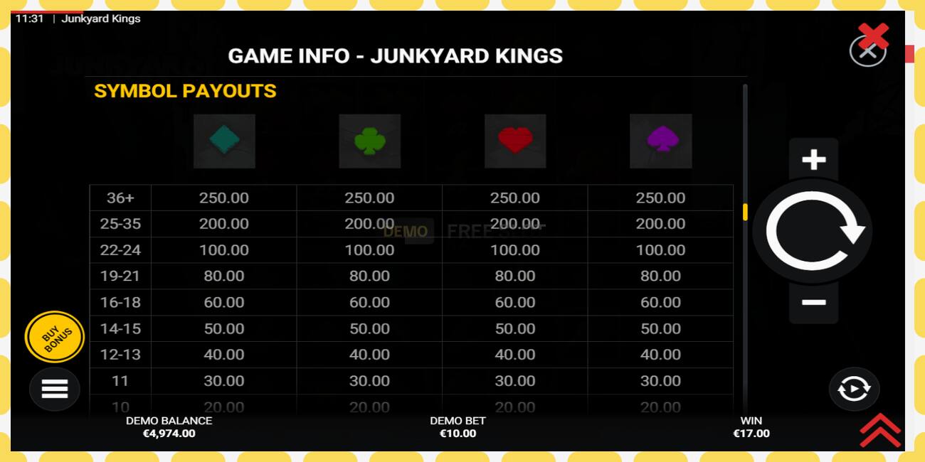 Demo slot Junkyard Kings නොමිලේ සහ ලියාපදිංචියකින් තොරව, පින්තූරය - 1