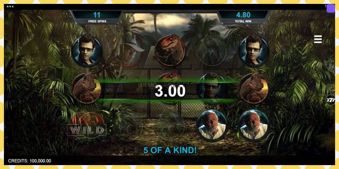 Demo slot Jurassic Park free and without registration, picture - 1