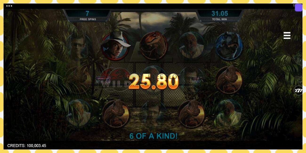 Demo slot Jurassic Park free and without registration, picture - 1