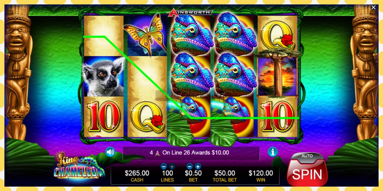 Demo slot King Chameleon free and without registration, picture - 1