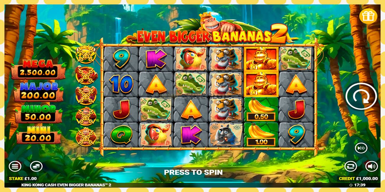 Demo slot King Kong Cash Even Bigger Bananas 2 free and without registration, picture - 1