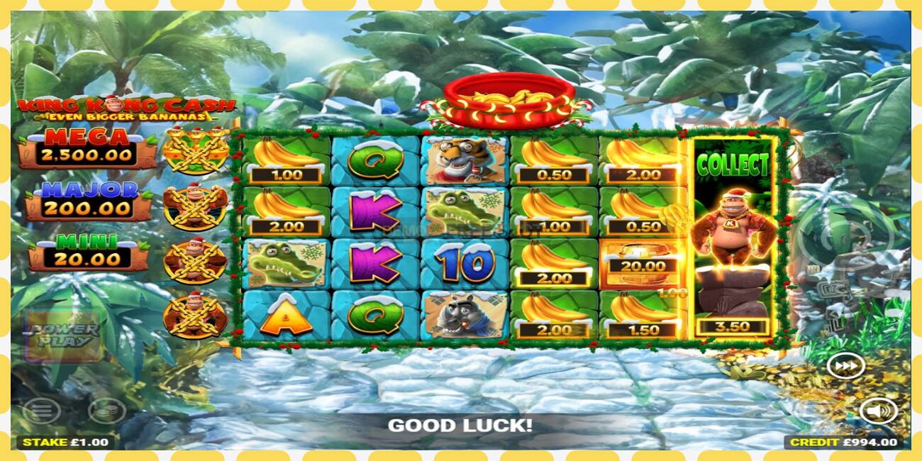 Slot dimostrativo King Kong Cash Even Bigger Bananas Power Play gratuito e senza registrazione, immagine - 1