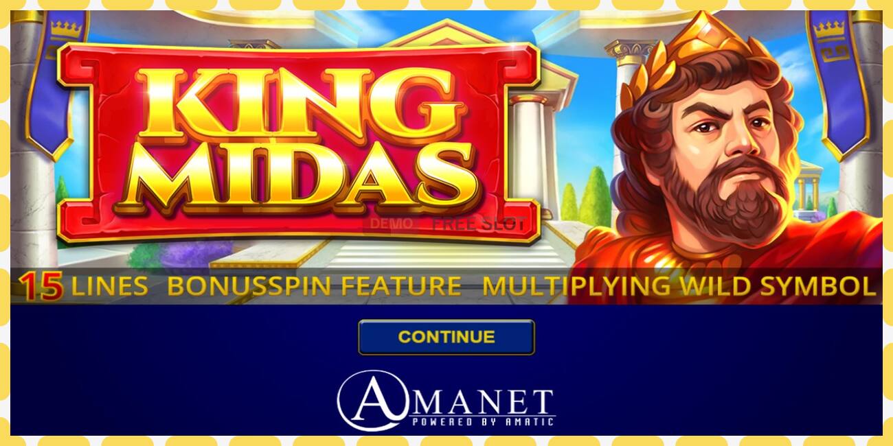 Demo slot King Midas free and without registration, picture - 1