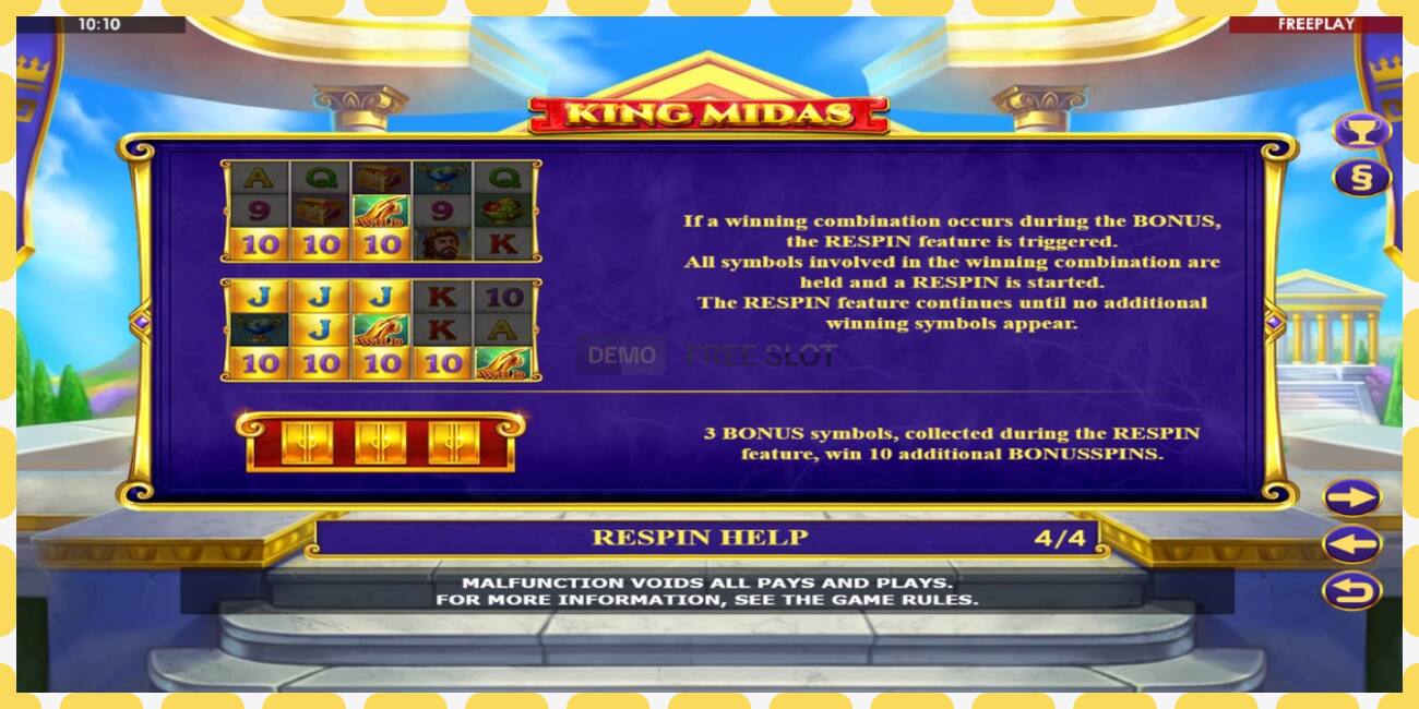 Demo slot King Midas free and without registration, picture - 1