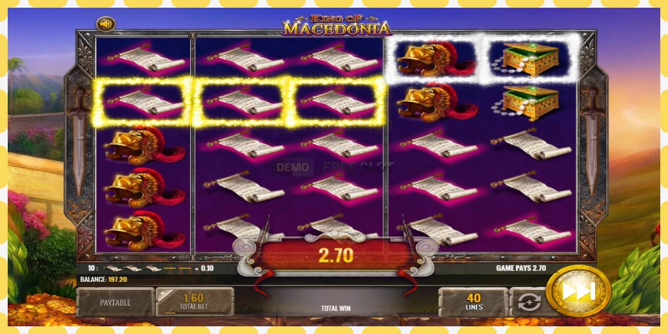 Demo slot King of Macedonia free and without registration, picture - 1