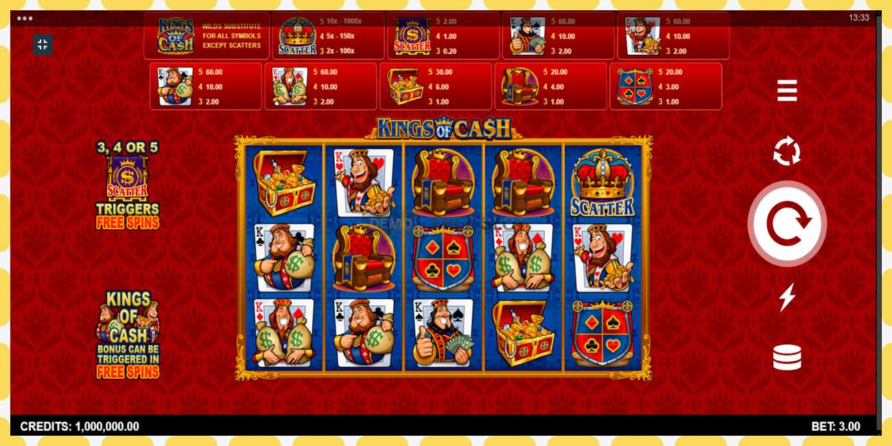 Demo slot Kings of Cash free and without registration, picture - 1