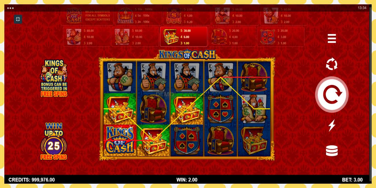 Demo slot Kings of Cash free and without registration, picture - 1