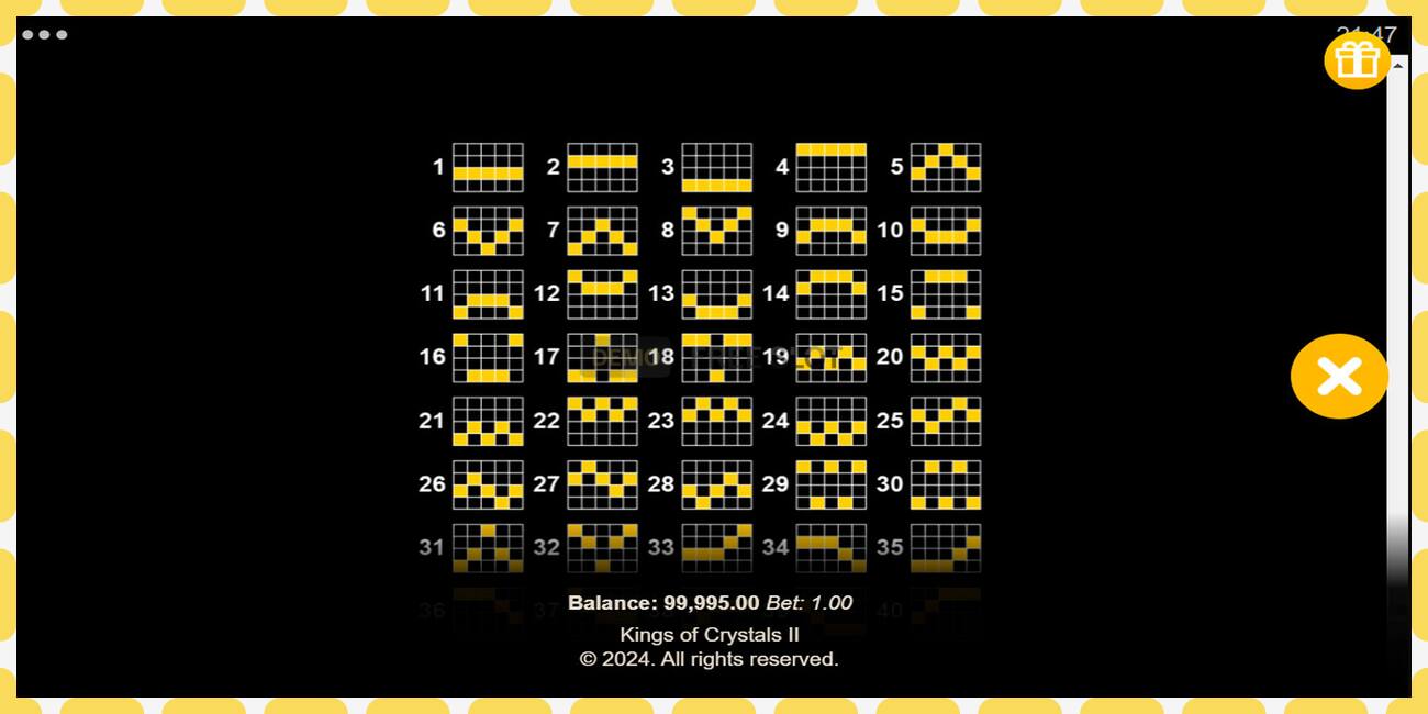 Υποδοχή επίδειξης Kings of Crystals II Power Combo δωρεάν και χωρίς εγγραφή, εικόνα - 1