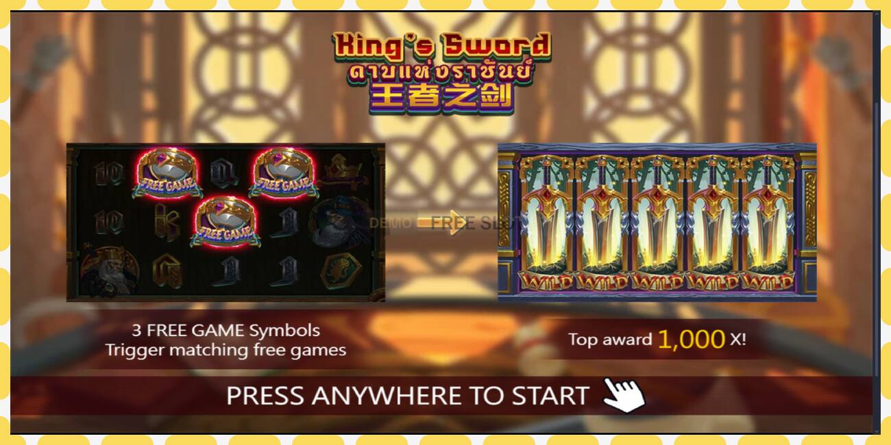 Slot demo Kings Sword percuma dan tanpa pendaftaran, gambar - 1