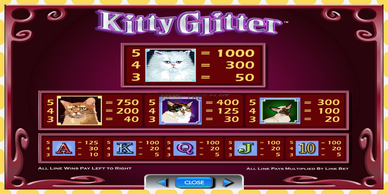 Demo slot Kitty Glitter free and without registration, picture - 1