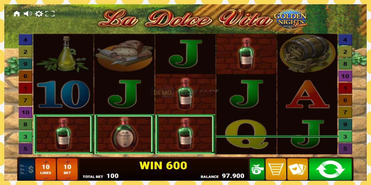 Demo slot La Dolce Vita Golden Nights free and without registration, picture - 1