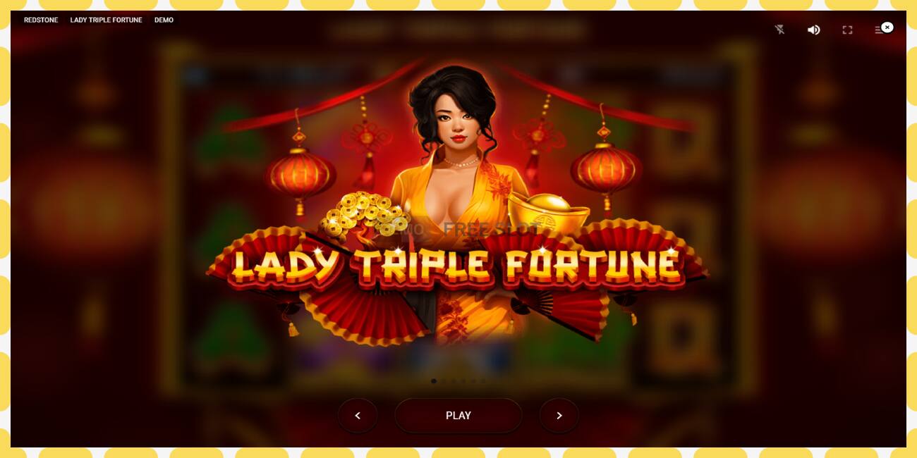 Демо слот Lady Triple Fortune безкоштовно та без реєстрації, малюнок - 1