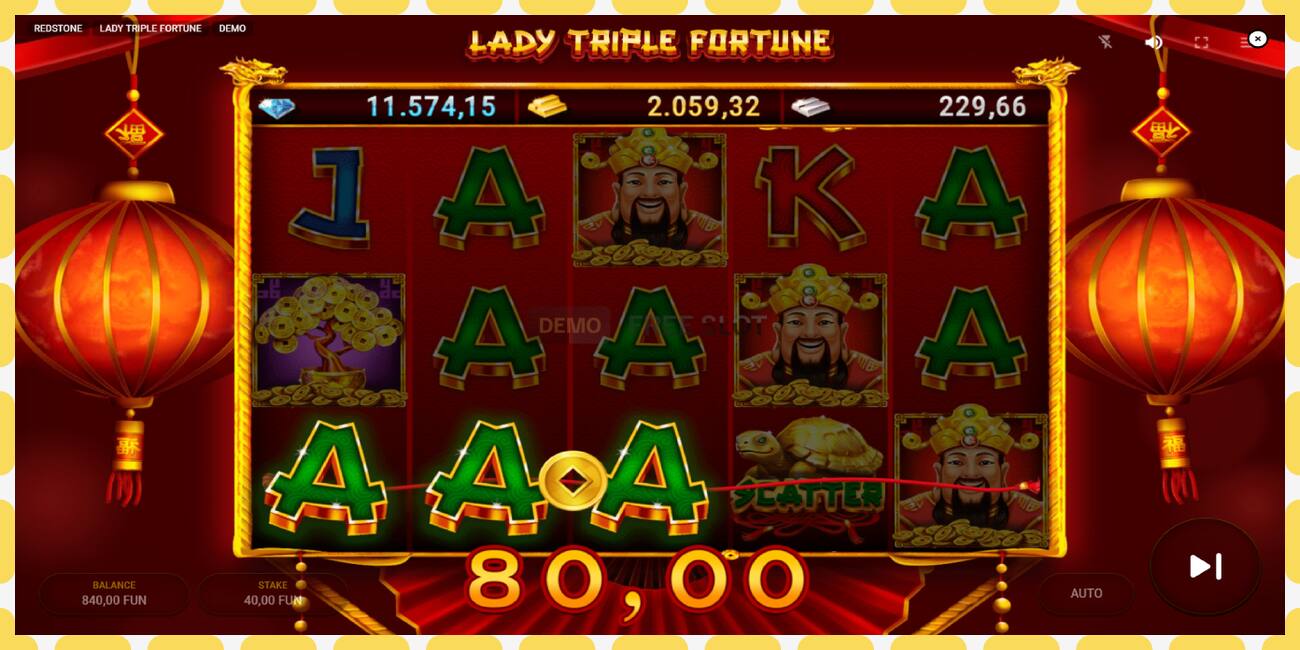 Демо слот Lady Triple Fortune безкоштовно та без реєстрації, малюнок - 1