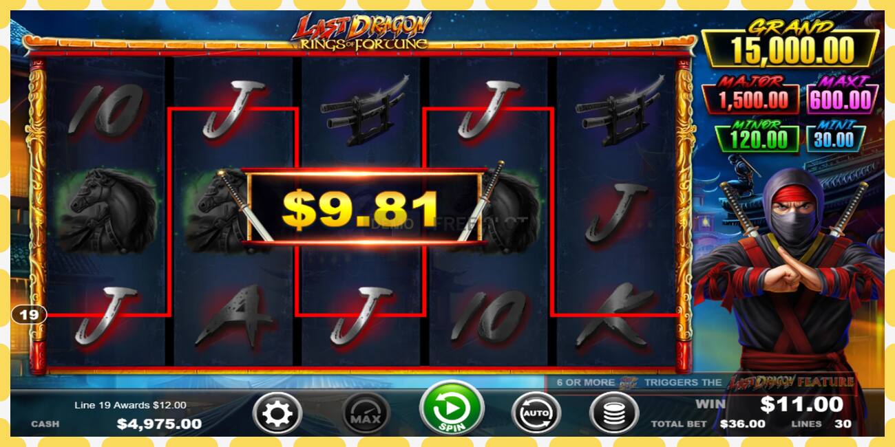 Demo slot Last Dragon - Rings of Fortune free and without registration, picture - 1