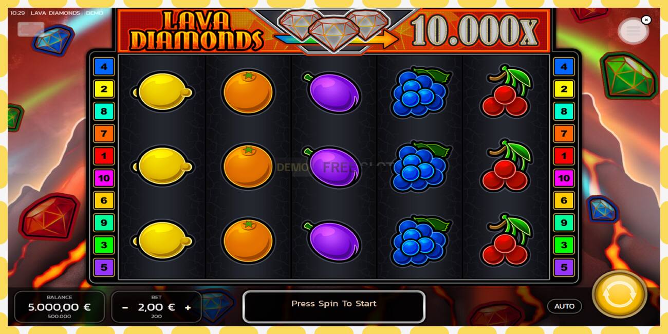 Demo slot Lava Diamonds gratis og uden registrering, billede - 1