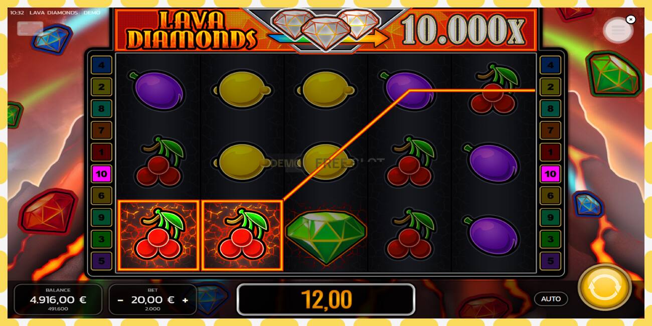 Demo slot Lava Diamonds gratis og uden registrering, billede - 1