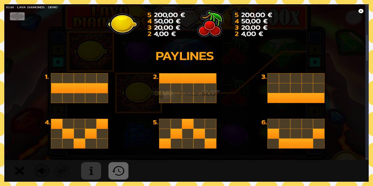 Demo slot Lava Diamonds gratis og uden registrering, billede - 1