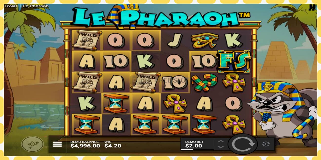 Slot de demonstração Le Pharaoh grátis e sem registro, foto - 1