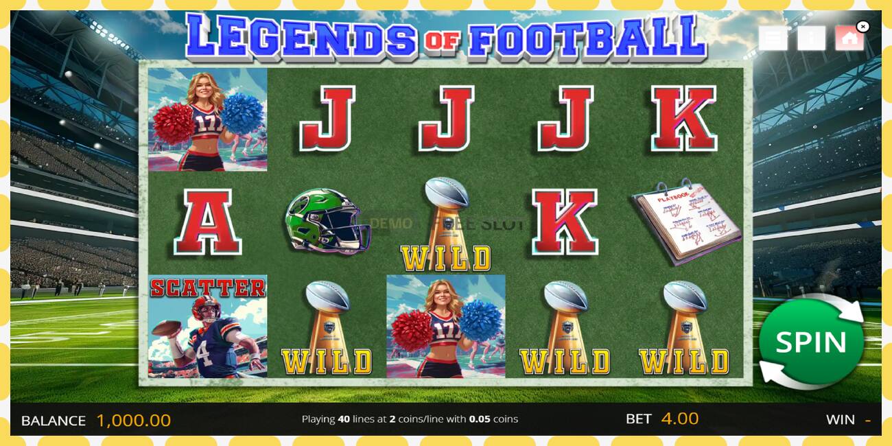 Demo slot Legends of Football free and without registration, picture - 1