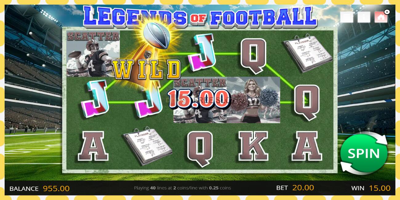 Demo slot Legends of Football free and without registration, picture - 1