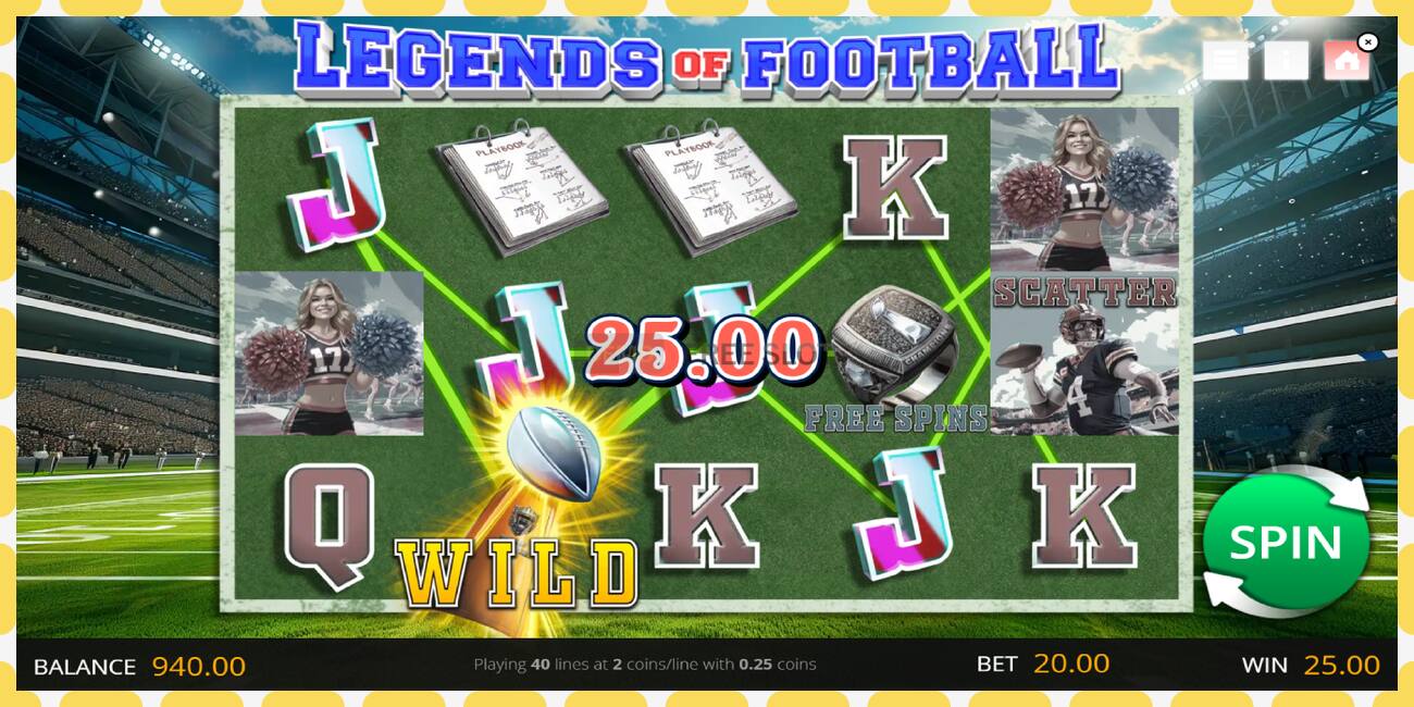 Demo slot Legends of Football free and without registration, picture - 1