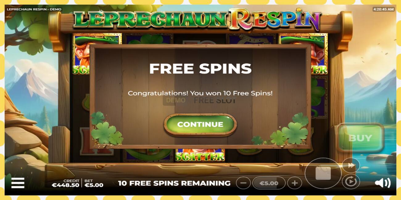 Demo slots Leprechaun Respin bezmaksas un bez reģistrācijas, attēlu - 1