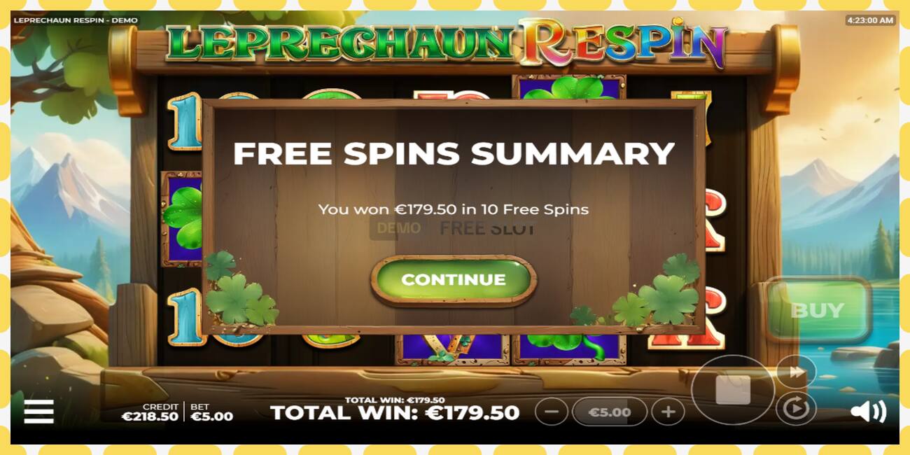 Demo slots Leprechaun Respin bezmaksas un bez reģistrācijas, attēlu - 1