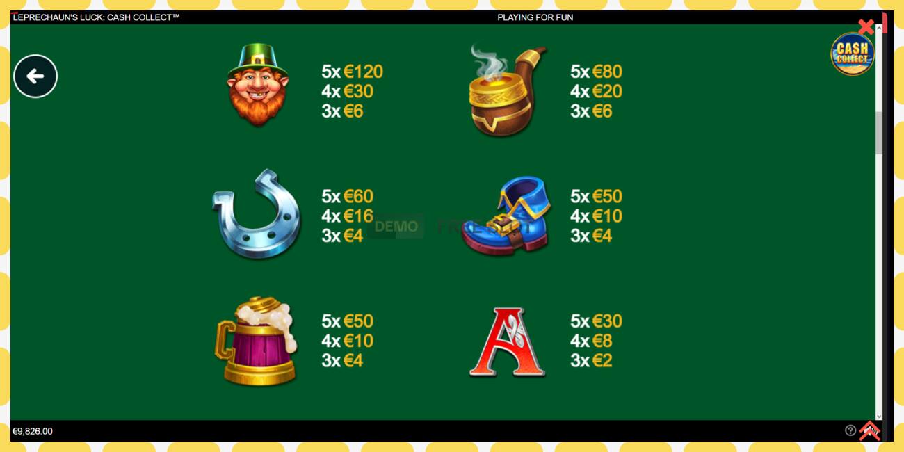 Demo slot Leprechauns Luck Cash Collect Megaways PowerPlay Jackpot free and without registration, picture - 1