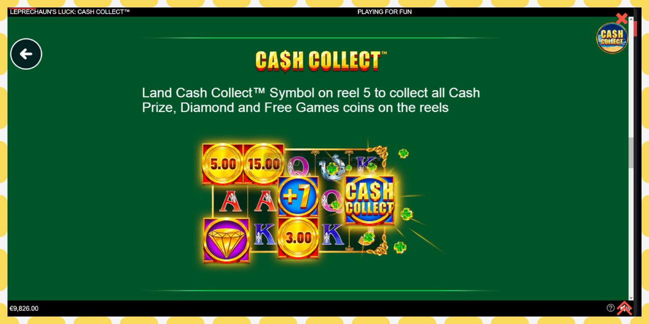 Demo slot Leprechauns Luck Cash Collect Megaways PowerPlay Jackpot free and without registration, picture - 1