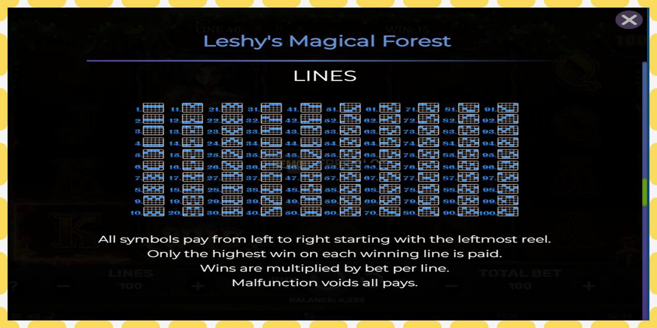 Demo slot Leshys Magical Forest free and without registration, picture - 1