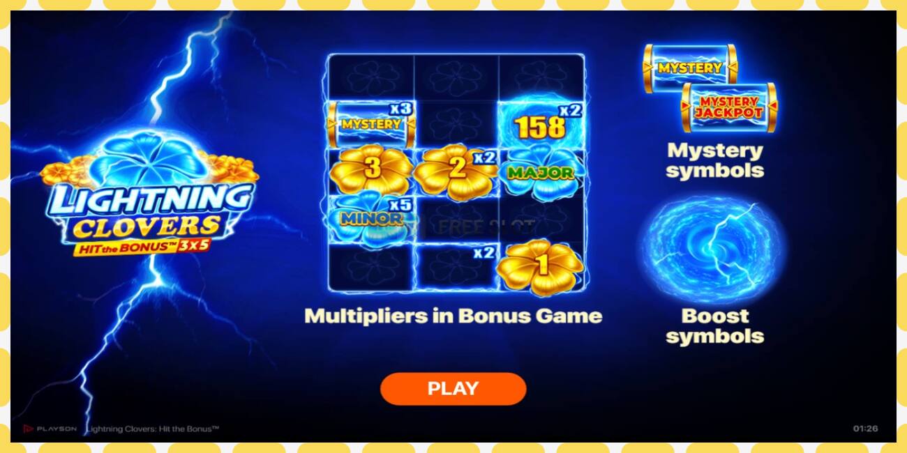 Demo slot Lightning Clovers free and without registration, picture - 1