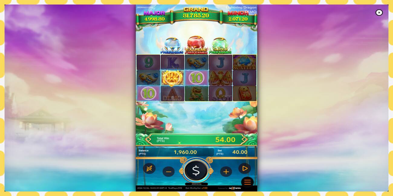 Demo slot Lightning Dragon free and without registration, picture - 1