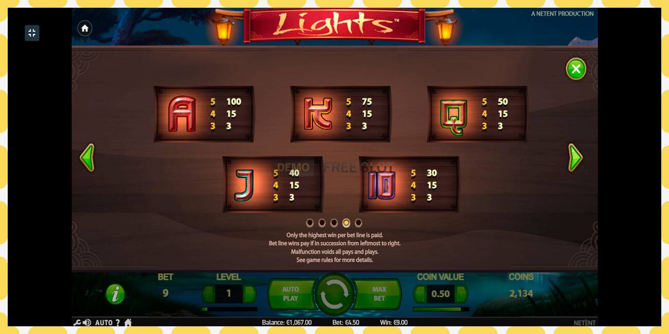 Demo slot Lights free and without registration, picture - 1