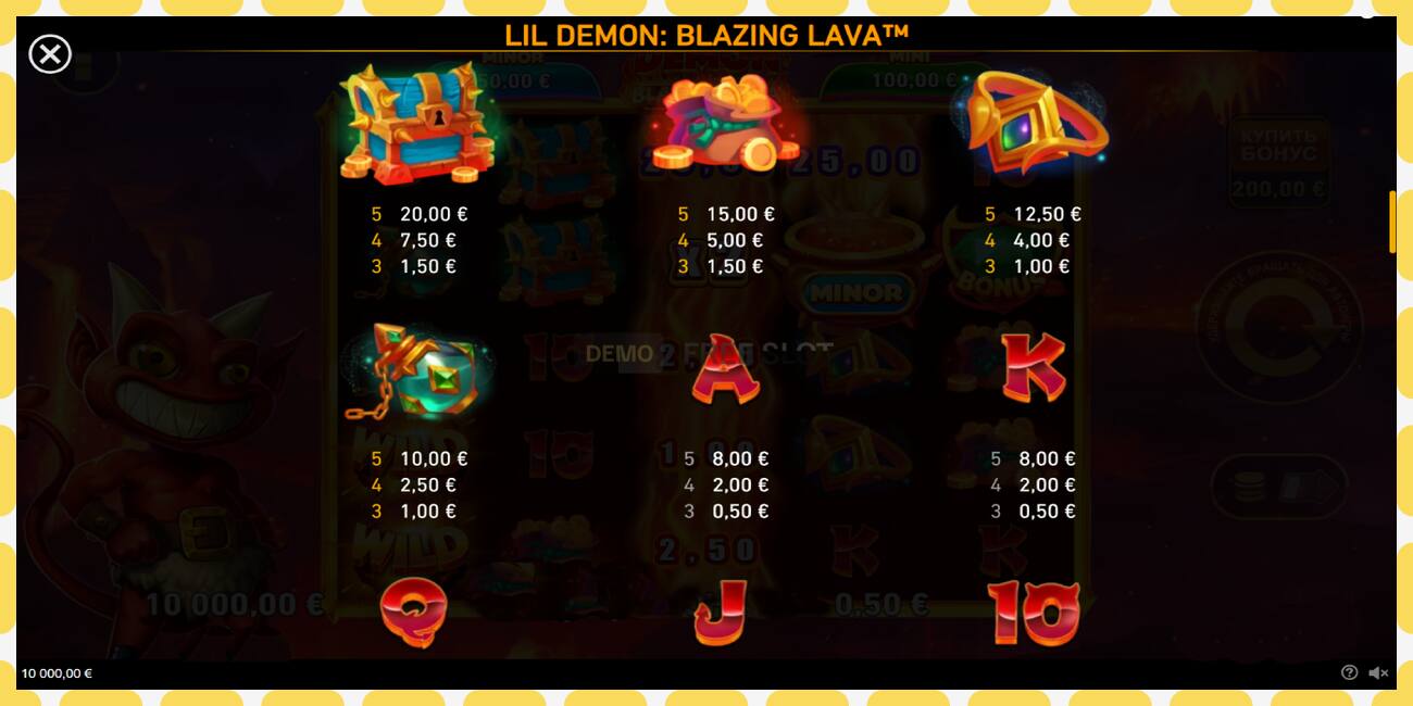 Demo slot Lil Demon Blazing Lava free and without registration, picture - 1