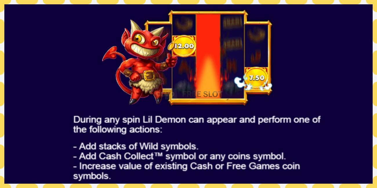 Demo slot Lil Demon Mega Cash Collect free and without registration, picture - 1