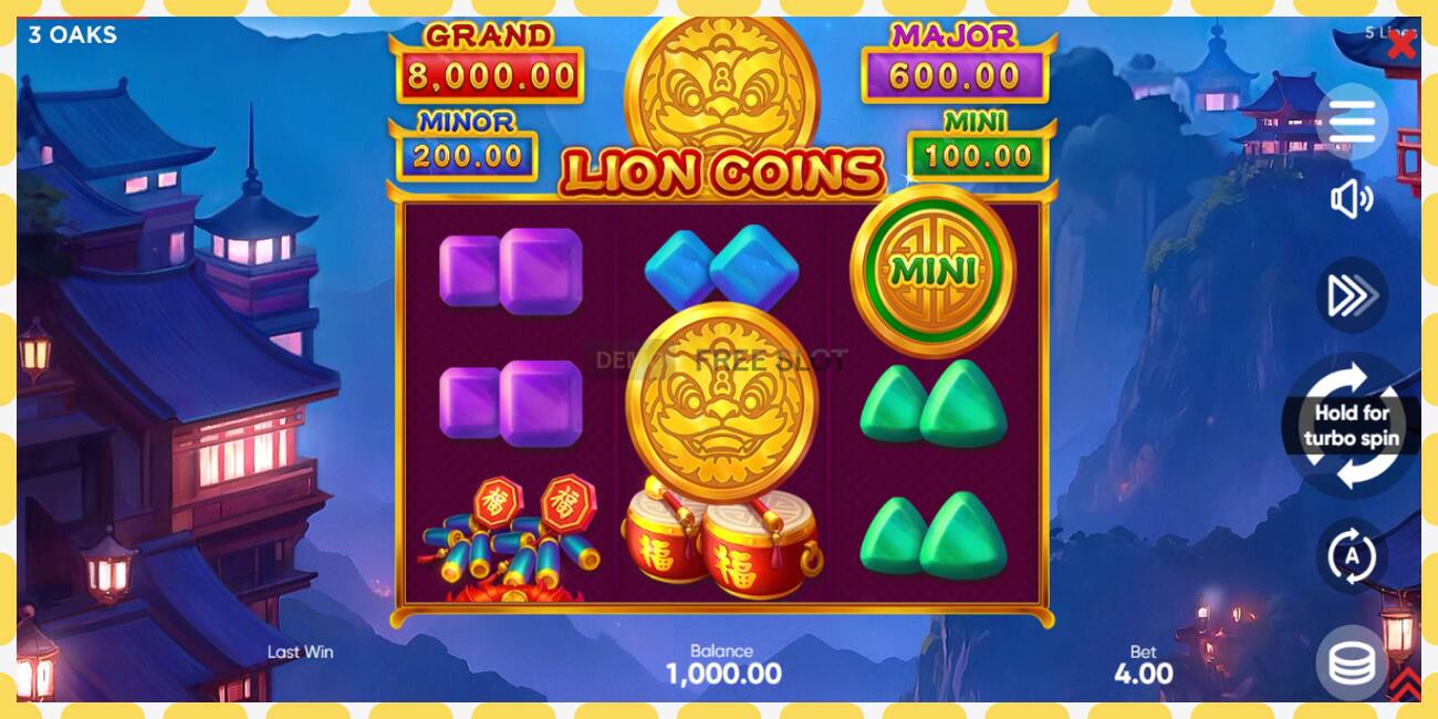 Yanayopangwa demo Lion Coins bure na bila usajili, picha - 1