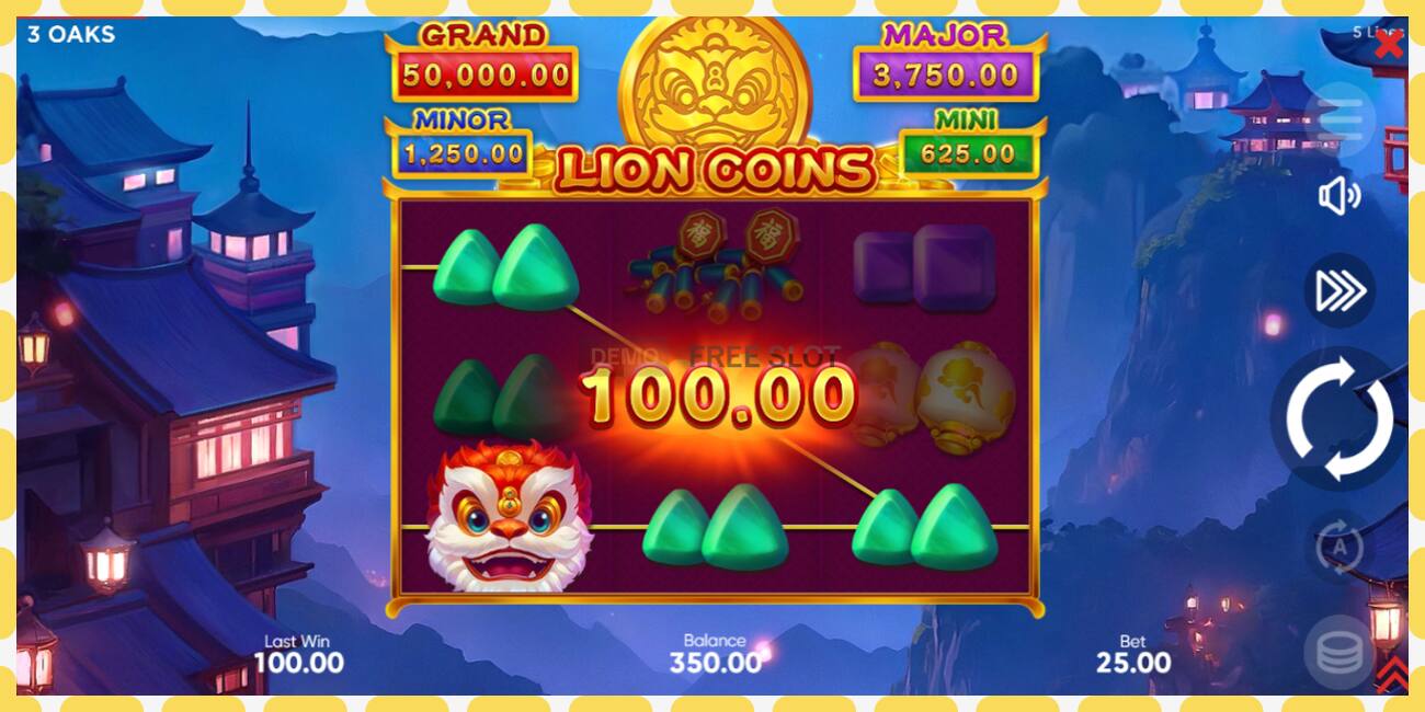 Yanayopangwa demo Lion Coins bure na bila usajili, picha - 1