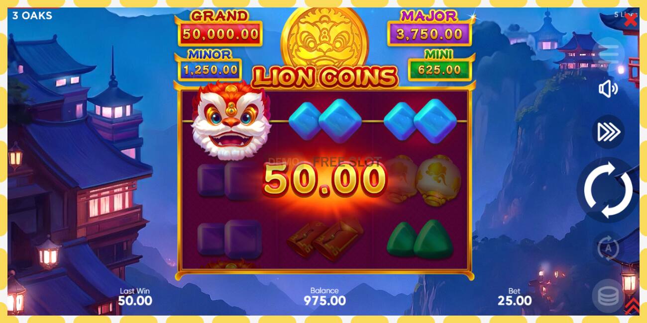 Yanayopangwa demo Lion Coins bure na bila usajili, picha - 1